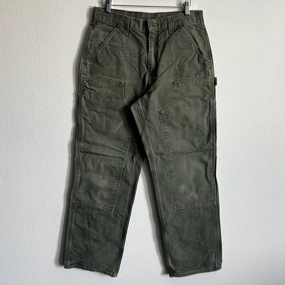 Carhartt B136 MOS green double knee work wear carpenter pants